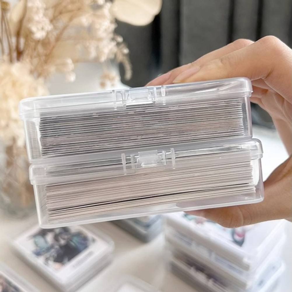 5-50PCS Playing Card Case Trading Card Storage Box Plastic Game Sports Card