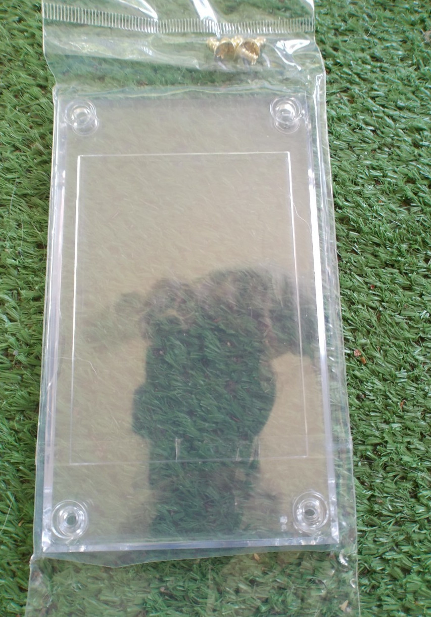 BRAND NEW 4-Screw Screwdown Card Holder Regular Card Size Sealed Case One Touch