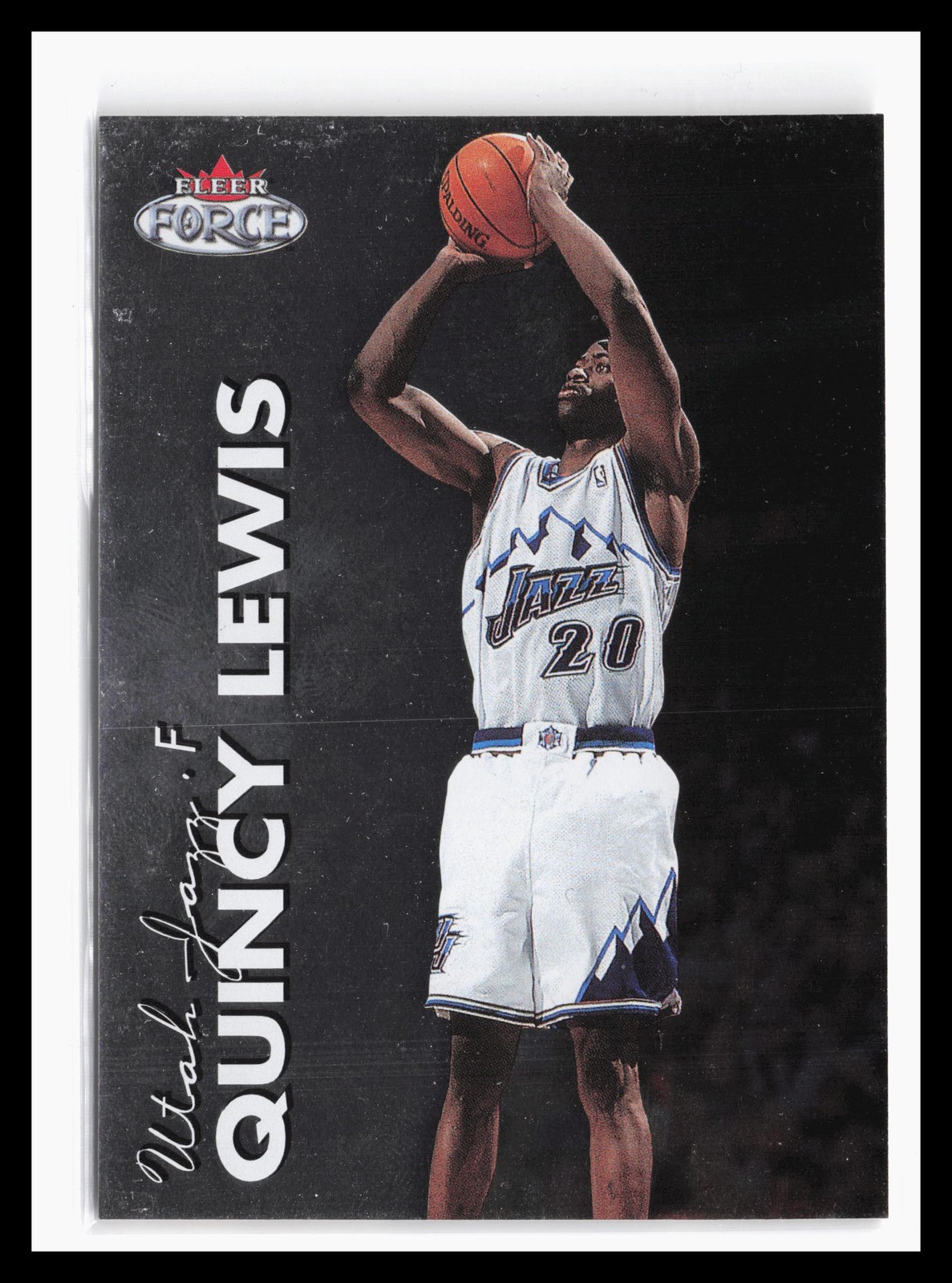 1999-00 Fleer Force #227 Quincy Lewis #/1600 Utah Jazz Rookie