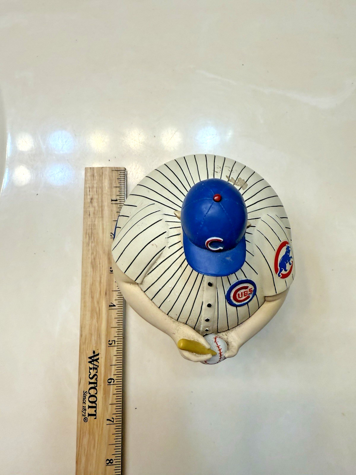 Chicago Cubs Baseball Flip Top Candy Dish 2004 | Department 56 | No Box Hinge