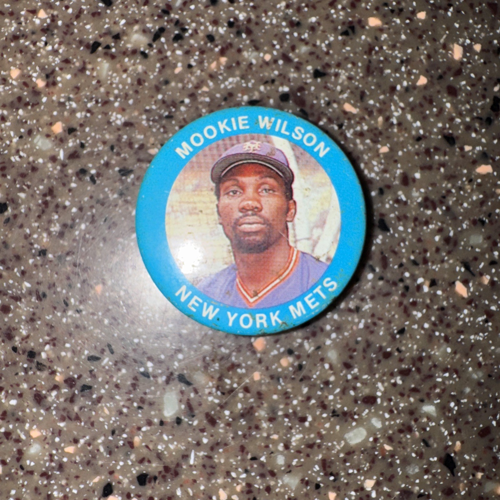 Mookie Wilson MLB NY Mets Button