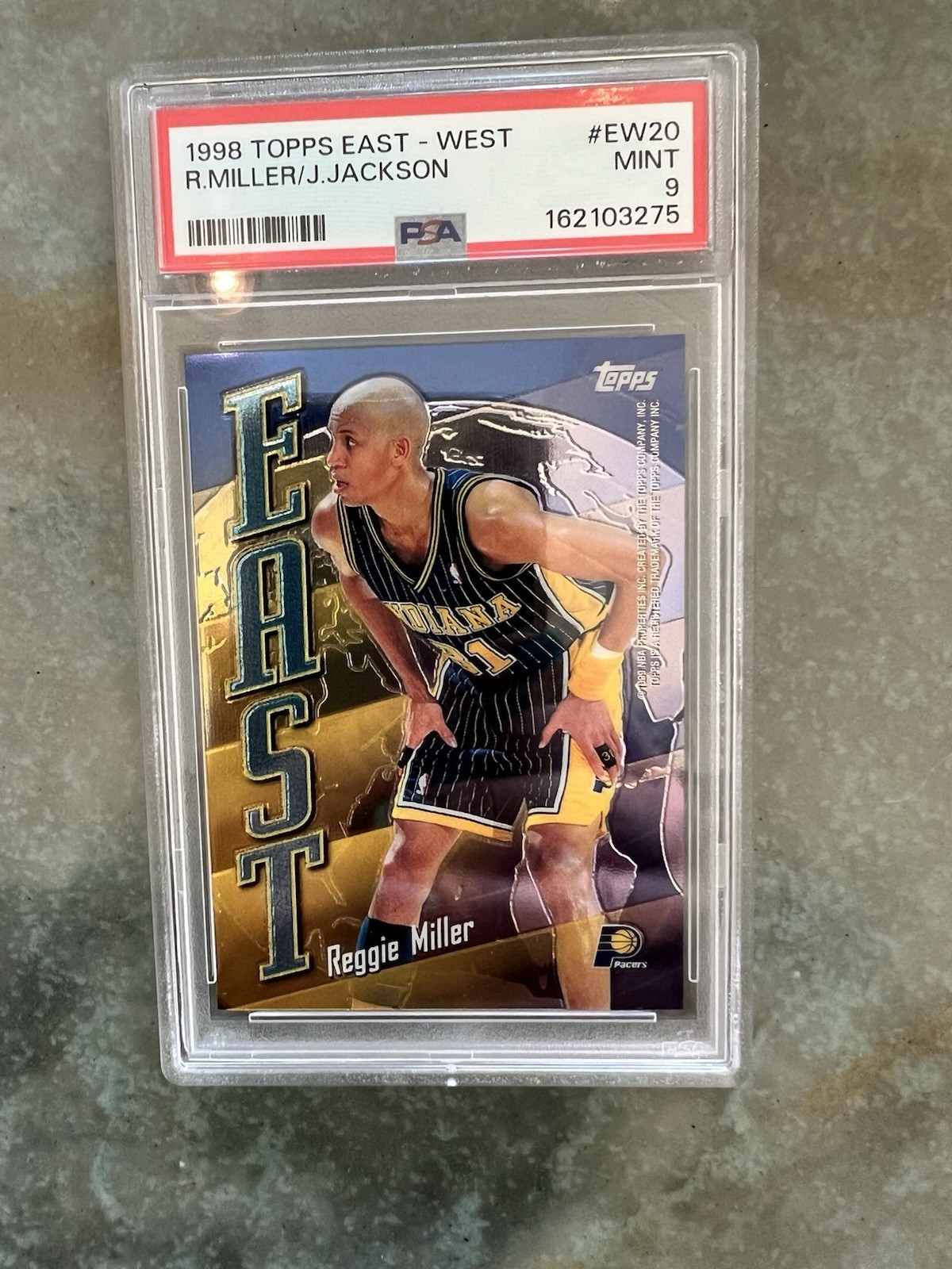 1998-99 Topps – East/West Reggie Miller, Jim Jackson #EW20