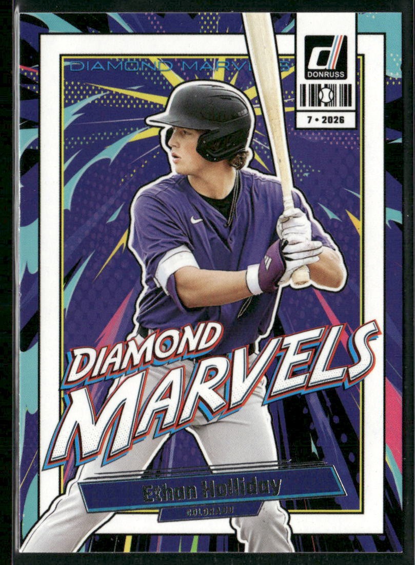 2026 Donruss Baseball Ethan Holliday #4 Diamond Marvels Insert Rockies B1600
