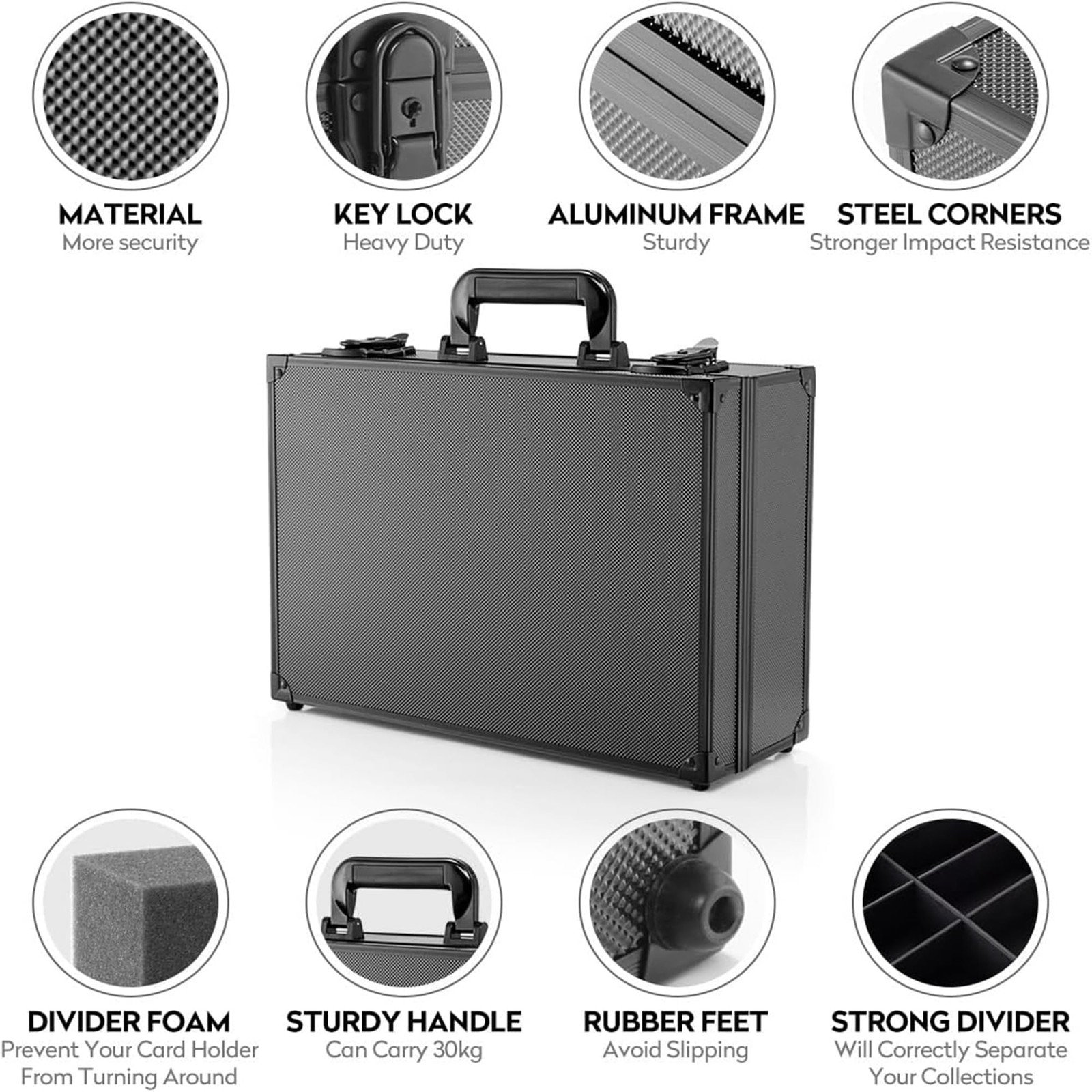 Top Loaders Storage Box with Key Lock – Holds up to 600+ Top loaders or 130+ …