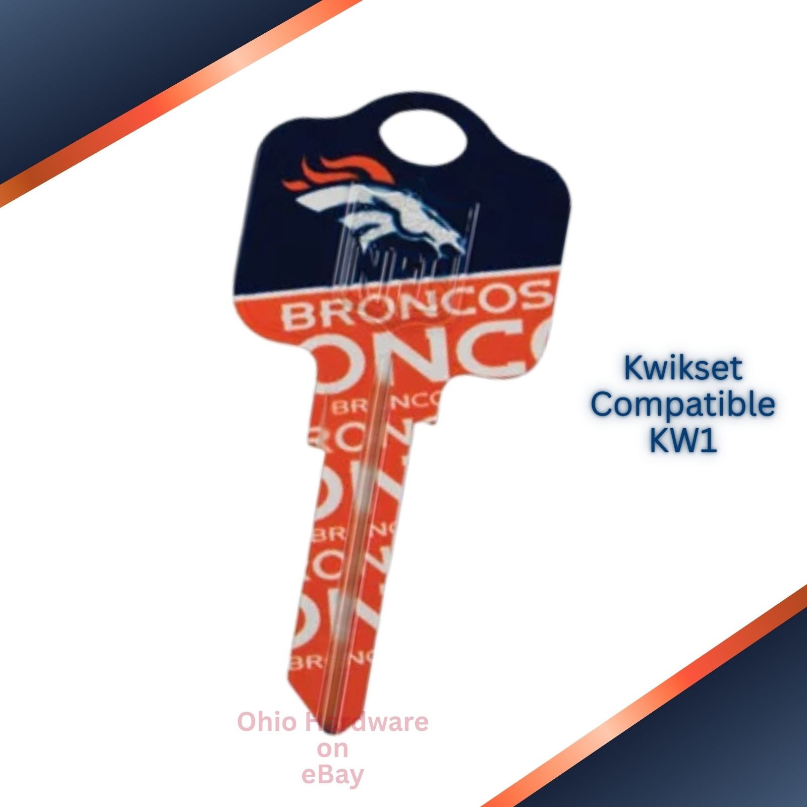 NFL Team Keys Denver Broncos Available for Kwikset or Schlage Locks