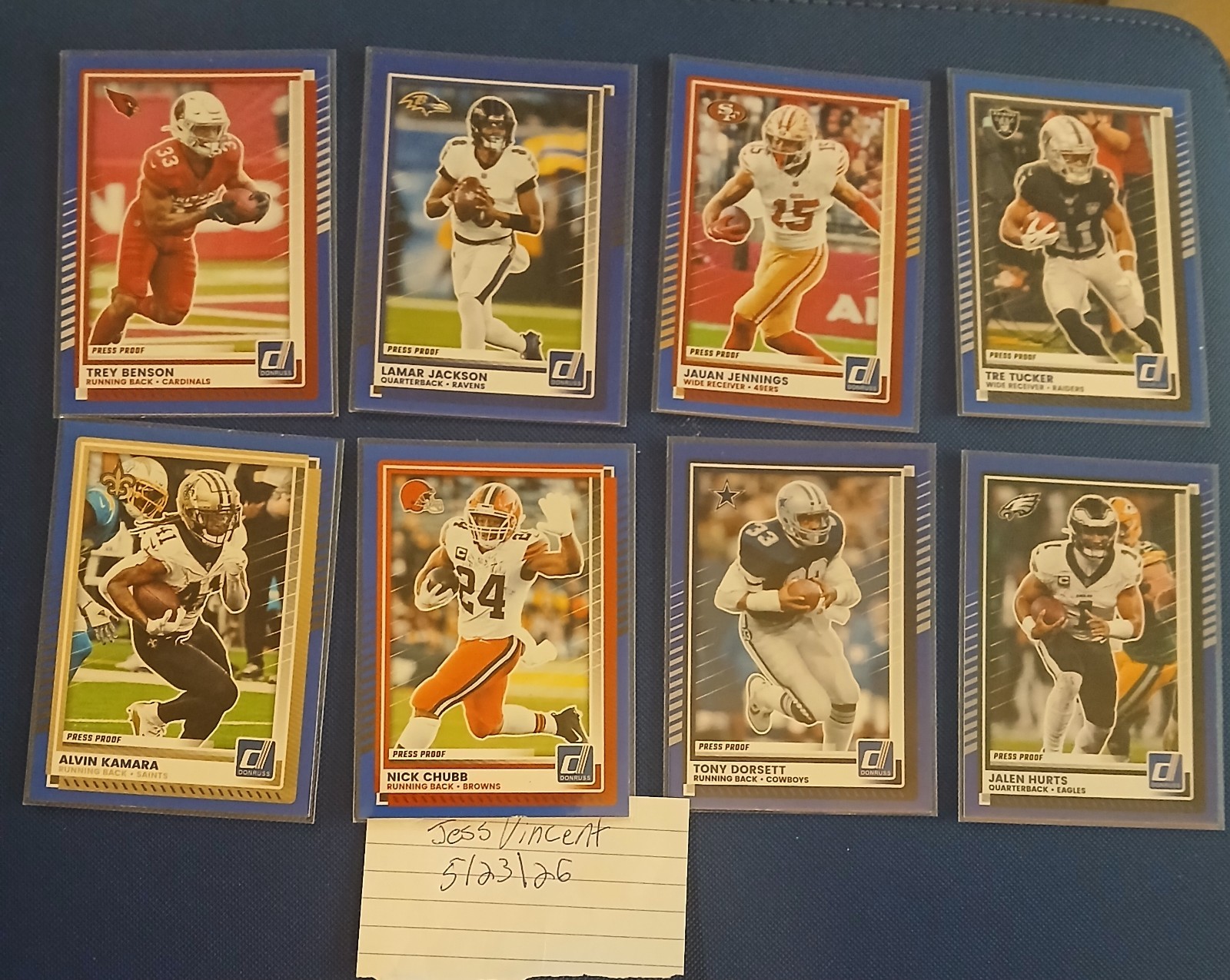 Donruss/Panini Select 2025 145 Football Card Lot. Less Than .50 Cents Per Card