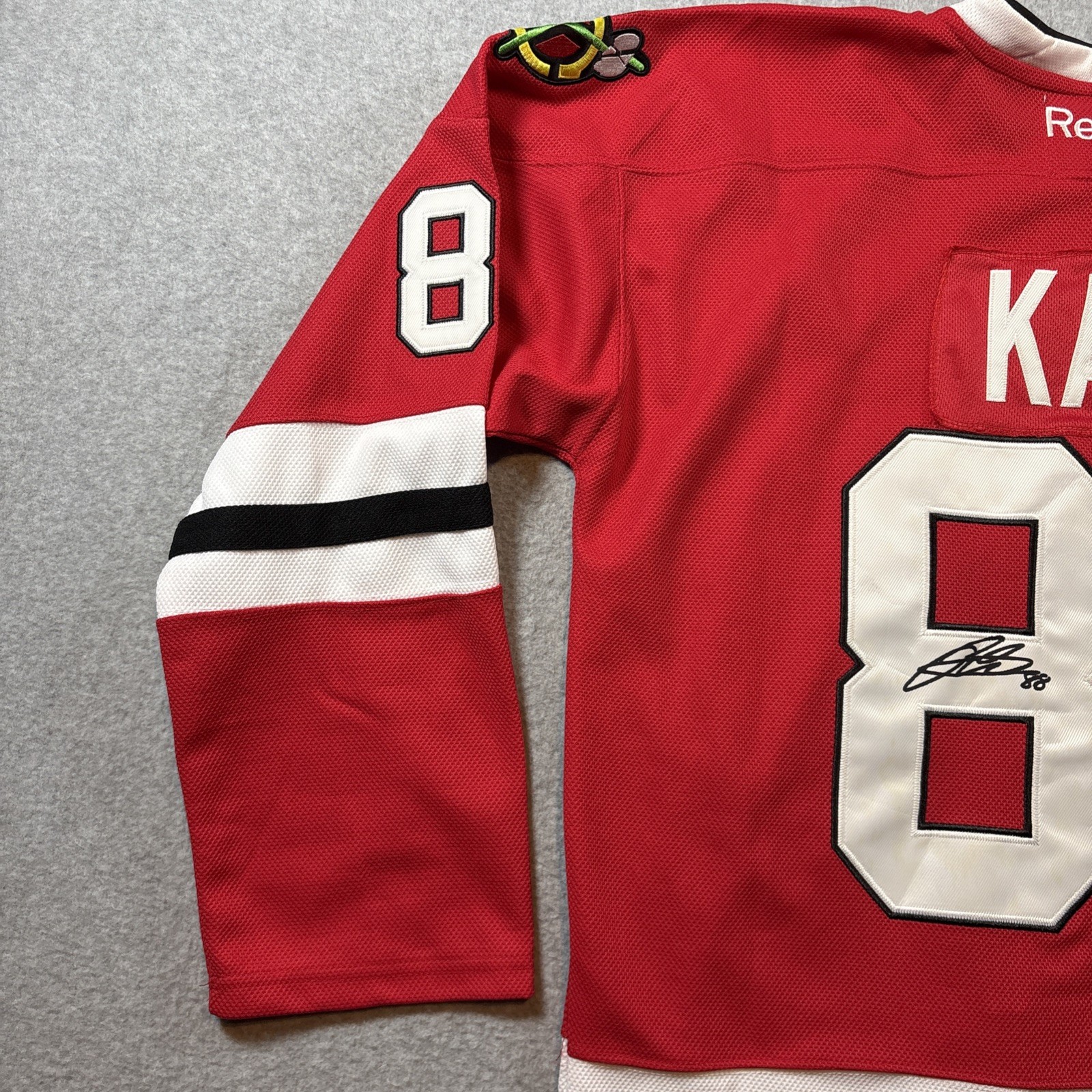 Reebok NHL Chicago Blackhawks Patrick Kane #88 Red Jersey Men’s Size 52