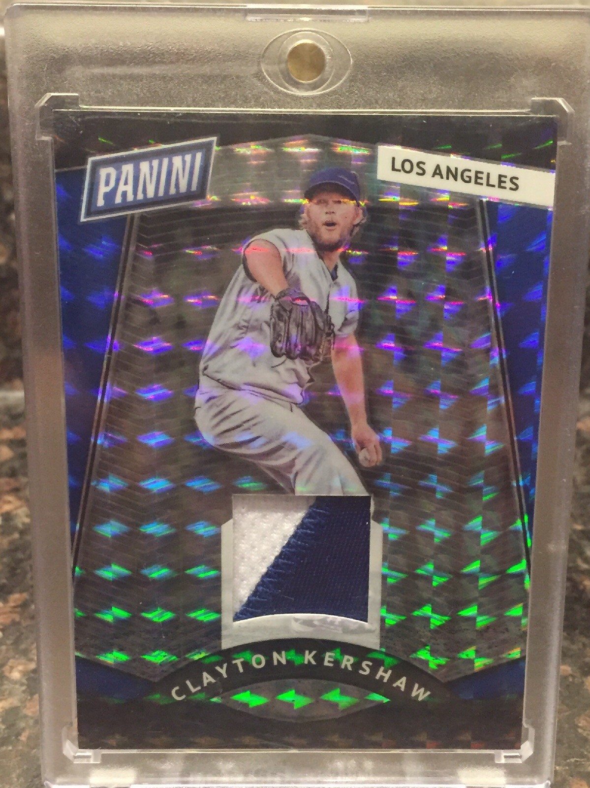 Clayton Kershaw Panini The National Gold Pack Two Color Patch 7/20!! Hot Rare!!!