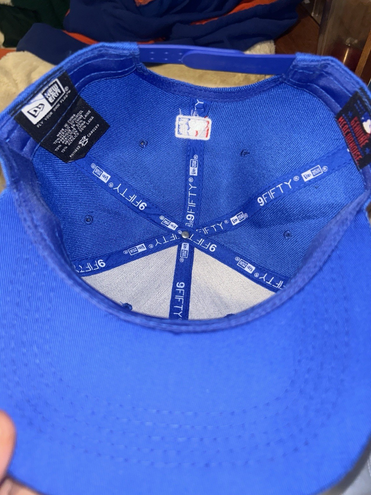 Texas Rangers Error Overlap Blue 9fifty ‘Tetas’ Snapback Authentic MLB ⚾️ Hat