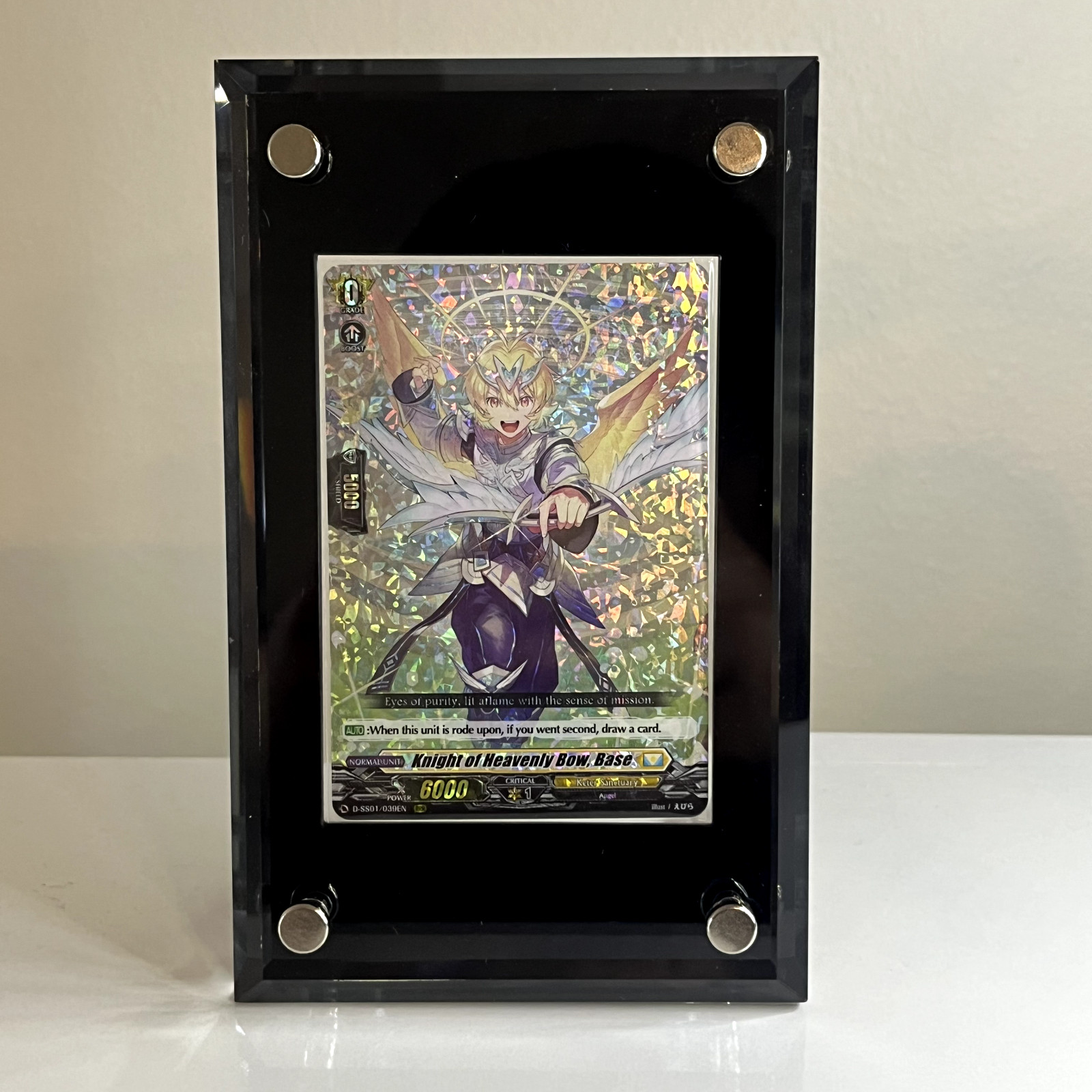 Acrylic Standing Screwdown Case Recessed Japanese Sized fits Yugioh Vanguard