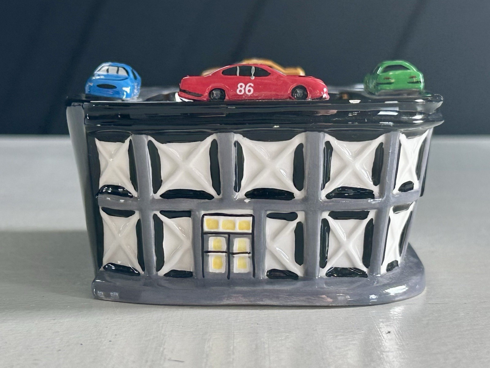 Department 56 NASCAR Race Day Bowl Decorative Snack Dish Racing Cars