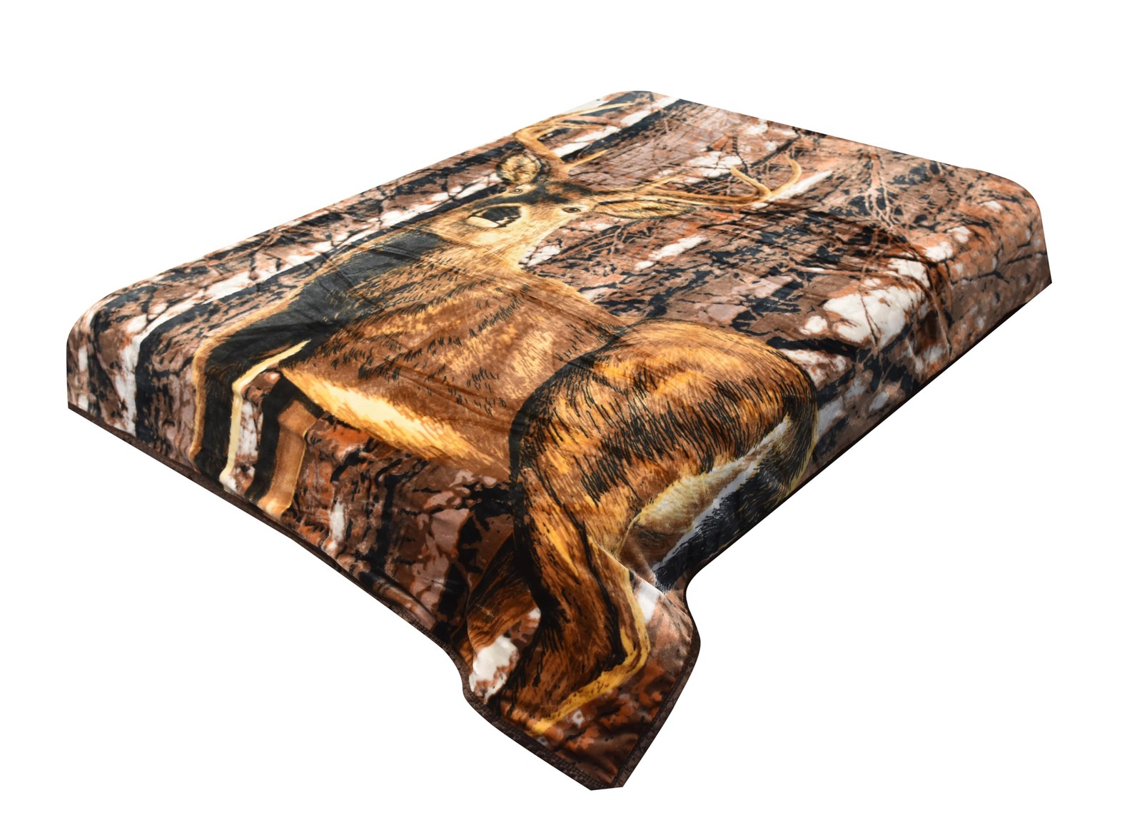 5.3 lbs Deer Blanket Queen Size, Heavy, Thick, and 75″W x 90″L, 1