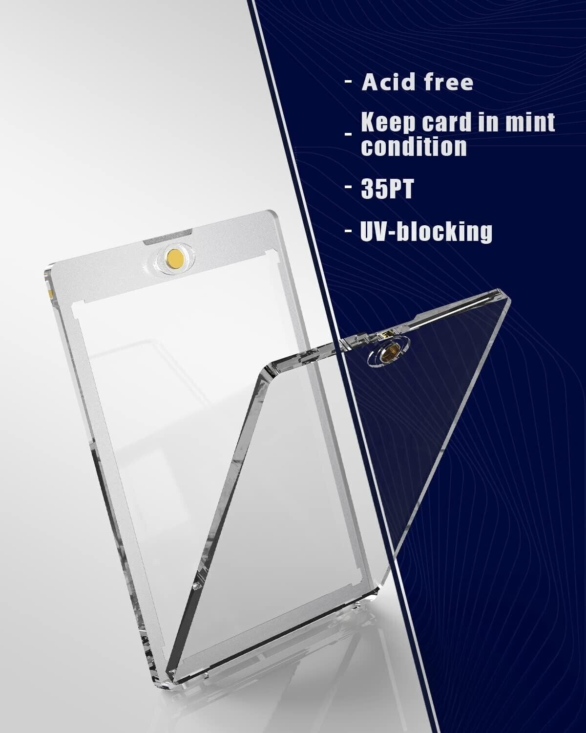 5-50Pack For 35PT Magnetic Card Holder One Touch Trading Sports Cards Protectors