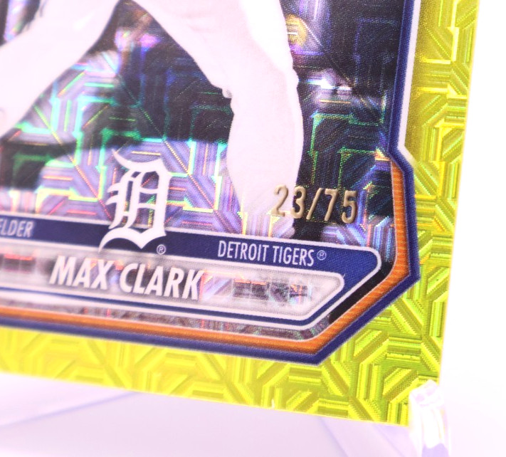 2026 Topps Bowman Chrome Yellow Mojo Max Clark /75 Detroit Tigers #BCP-2