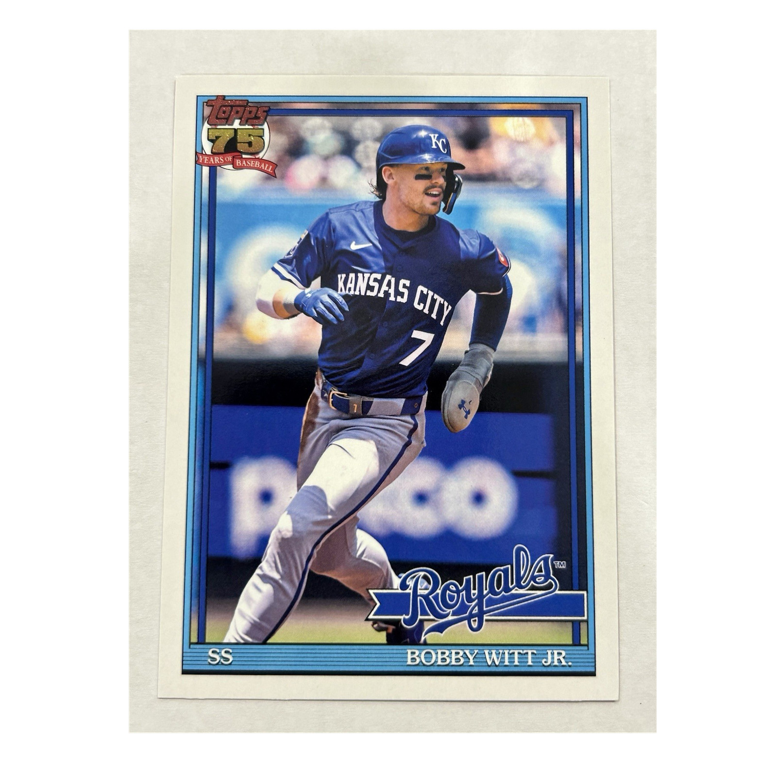 Topps 2026 Series 1 1991 Topps Baseball Bobby Witt Jr Royals Insert #T91-3