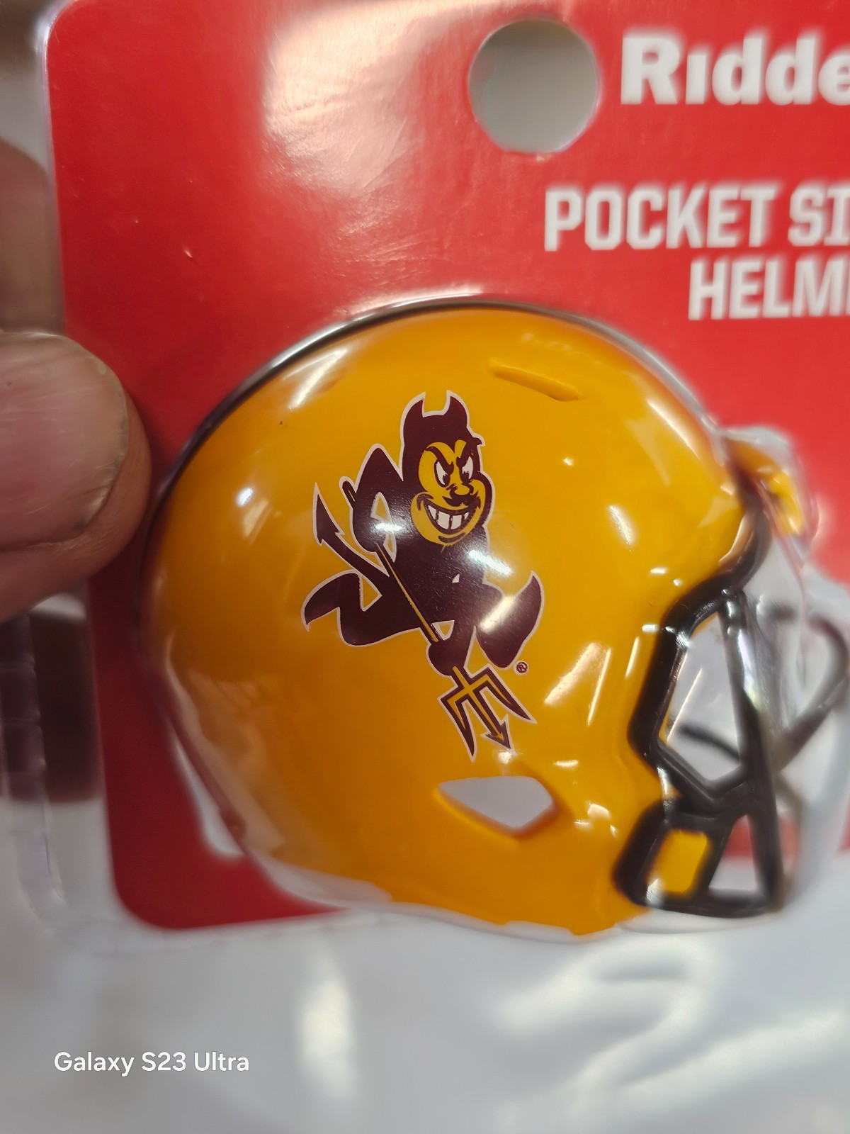 ARIZONA STATE SUN DEVILS SPARKY CLAMSHELL 2026 NCAA POCKET PRO HELMET RIDDELL