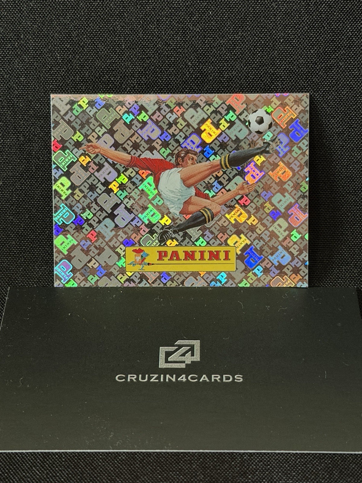 2026 Panini FIFA World Cup – RARE Rainbow Foil Panini Logo Sticker #00
