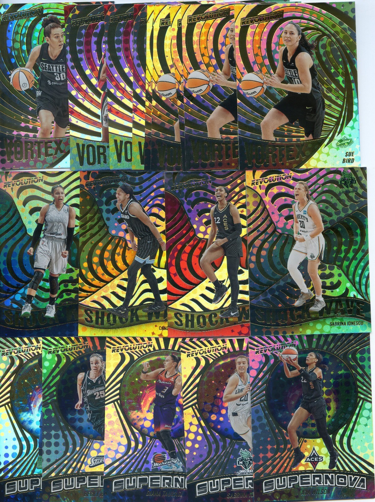 2022 Panini Revolution WNBA PICK YOUR CARD for SUPERNOVA VORTEX SHOCK WAVE SET