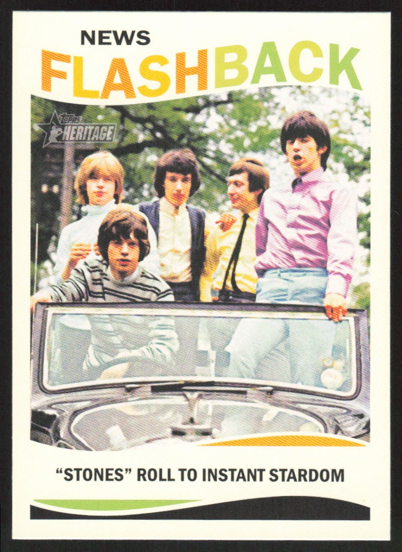 2013 Topps Heritage News Flashbacks Rolling Stones Roll to Instant Stardom