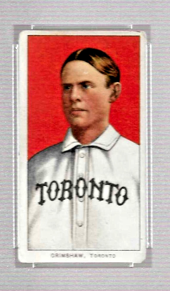 1909 T206 SWEET CAPORAL 350 TOBACCO BASEBALL CARD PSA 4 MOOSE GRIMSHAW TORONTO