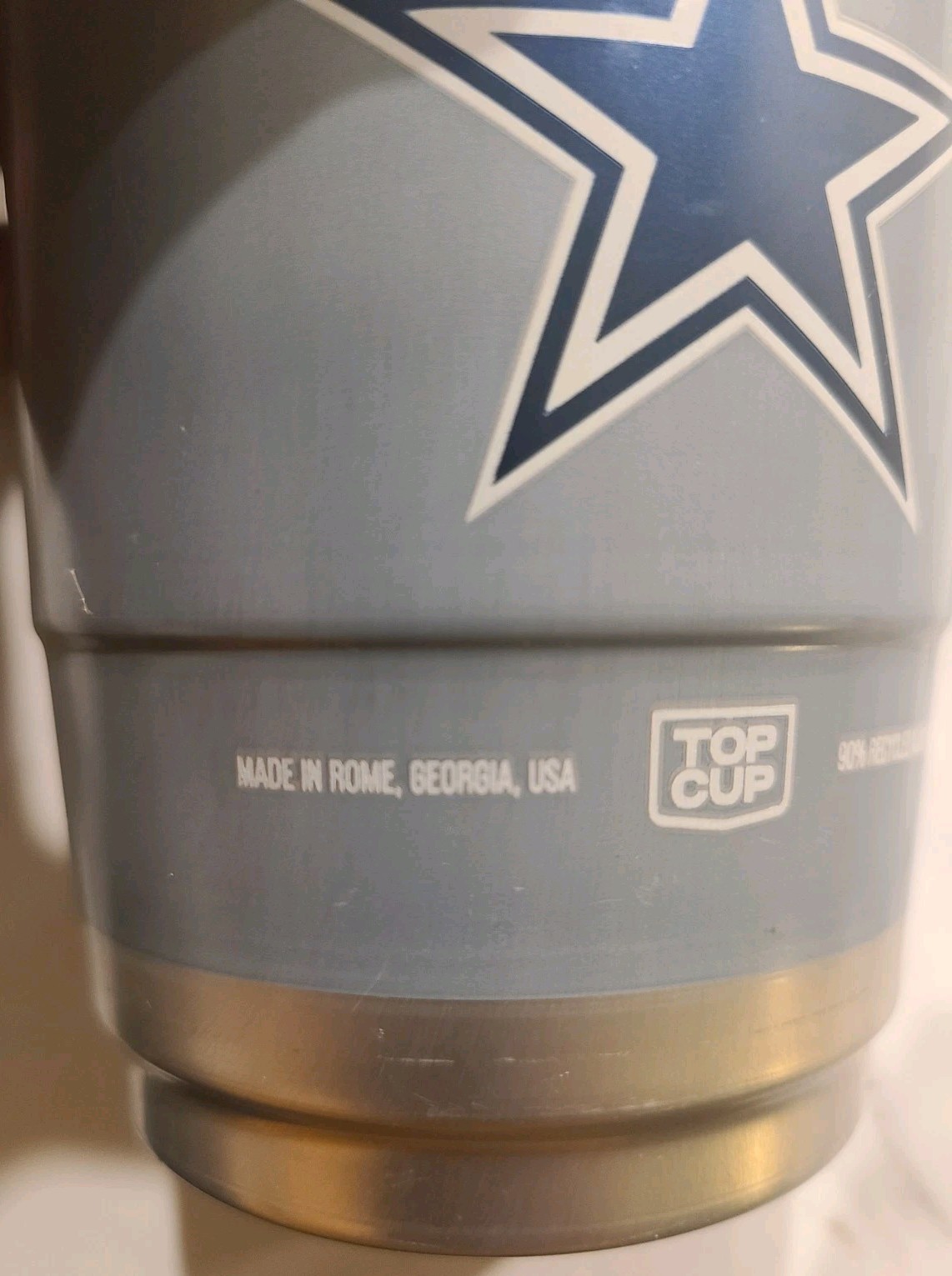 1pcs NFL Officially Licensed Dallas Cowboys 20Oz Aluminum Cup (Not A Set)