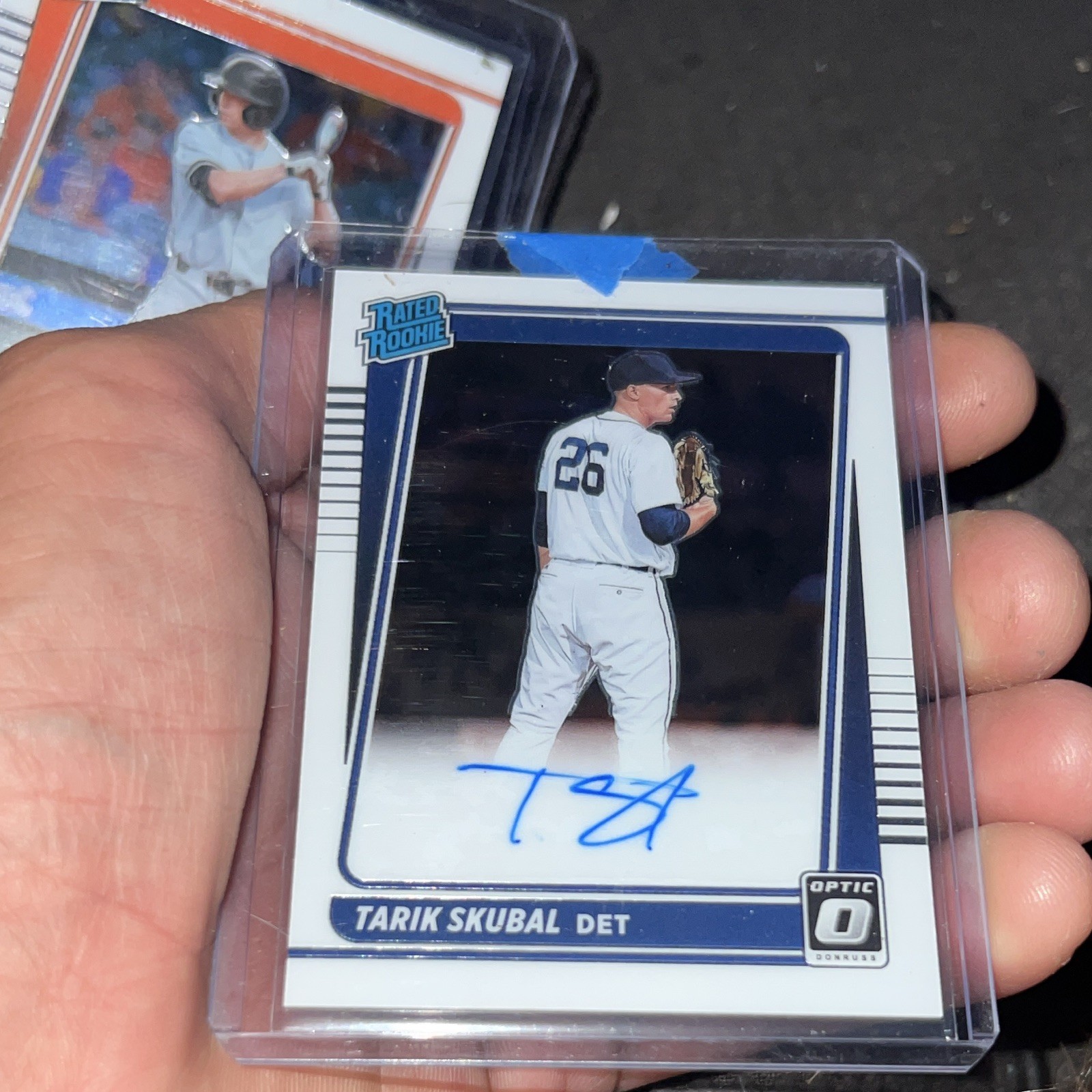 2021 Panini Donruss Optic Tarik Skubal Tigers Rated Rookie Signatures Auto
