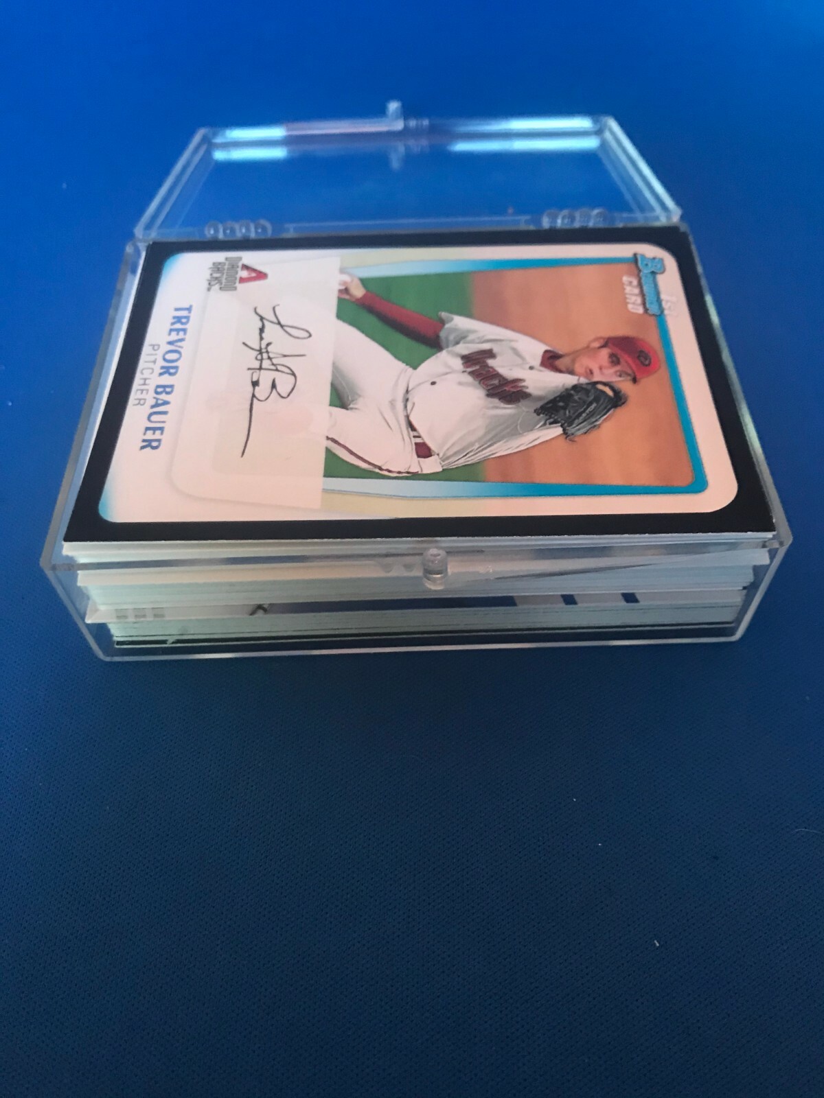 (4) BCW Hinged Trading Card Cases Holds Up To 55 Standard Cards New