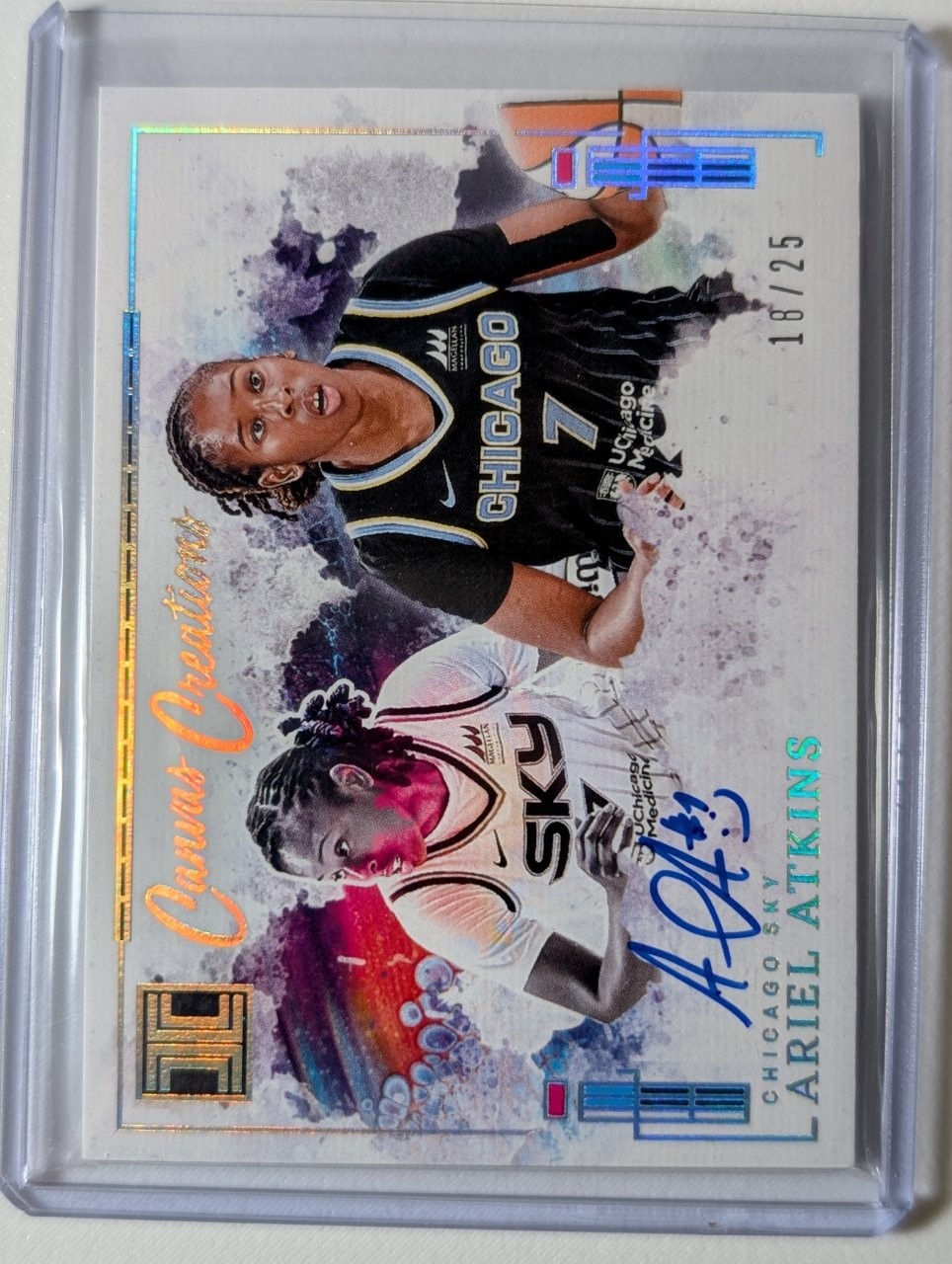2025 Panini Impeccable Ariel Atkins Canvas Creations Autographs /25 Auto #CC-AA