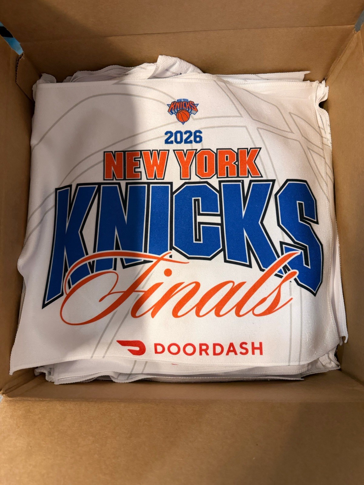 NEW YORK KNICKS FINALS 2026 Rally Towels x DOORDASH