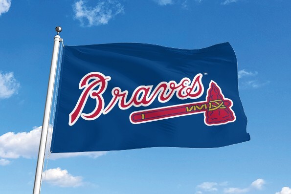 ATLANTA BRAVES 3’X5′ FLAG/BANNER **100% FULL COLOR ON BOTH SIDES OF THE FLAG**