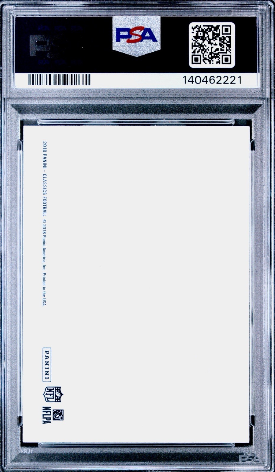 /50 PSA 10 Barry Sanders 2018 Panini Classics Blank Back Legends Retro SSP POP 1