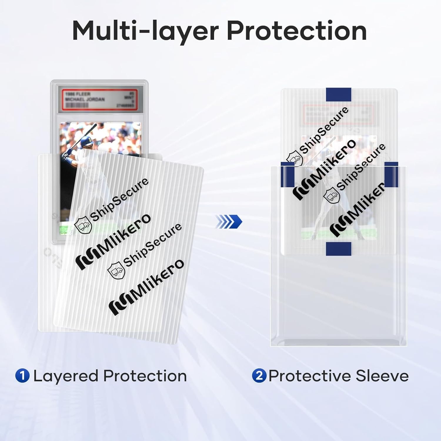 Card Protectors Trading Cards Shipping Supplies, 120-Pack 4” X 6” Graded Card
