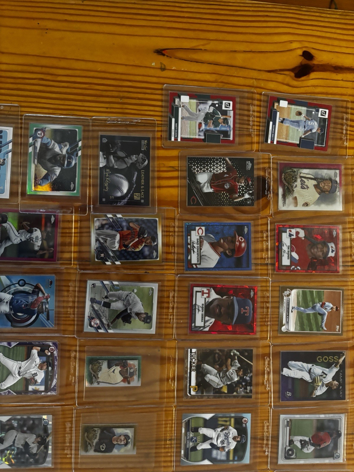53 MLB Numbered Card Lot Topps Prospects Rookies and Vets