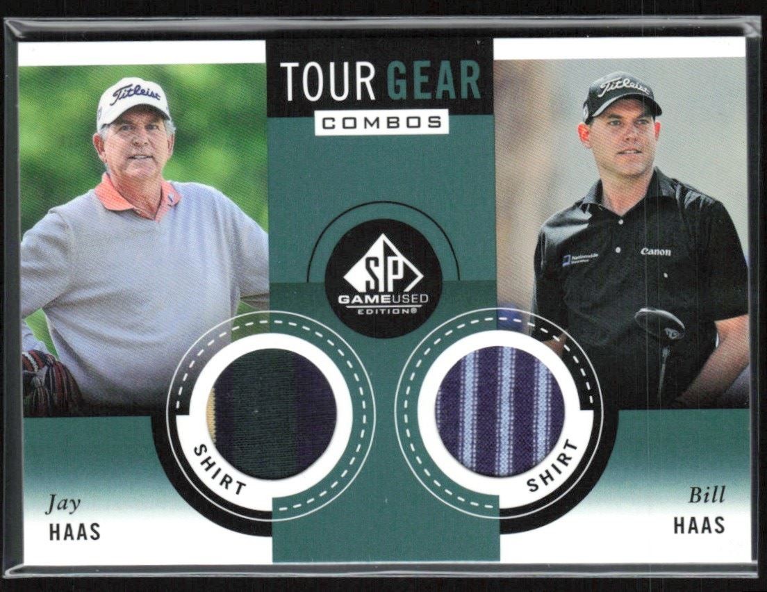 Jay Bill Haas 2014 SP Game Used Tour Gear Combos Shirt #TG2HH