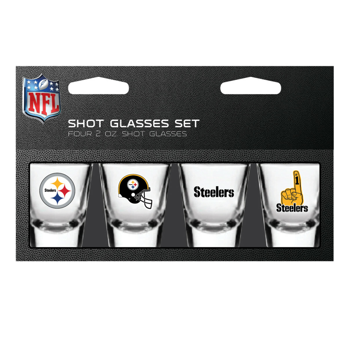 NFL Team 2oz Shot Glasses Set 4 Pack- Gift Set