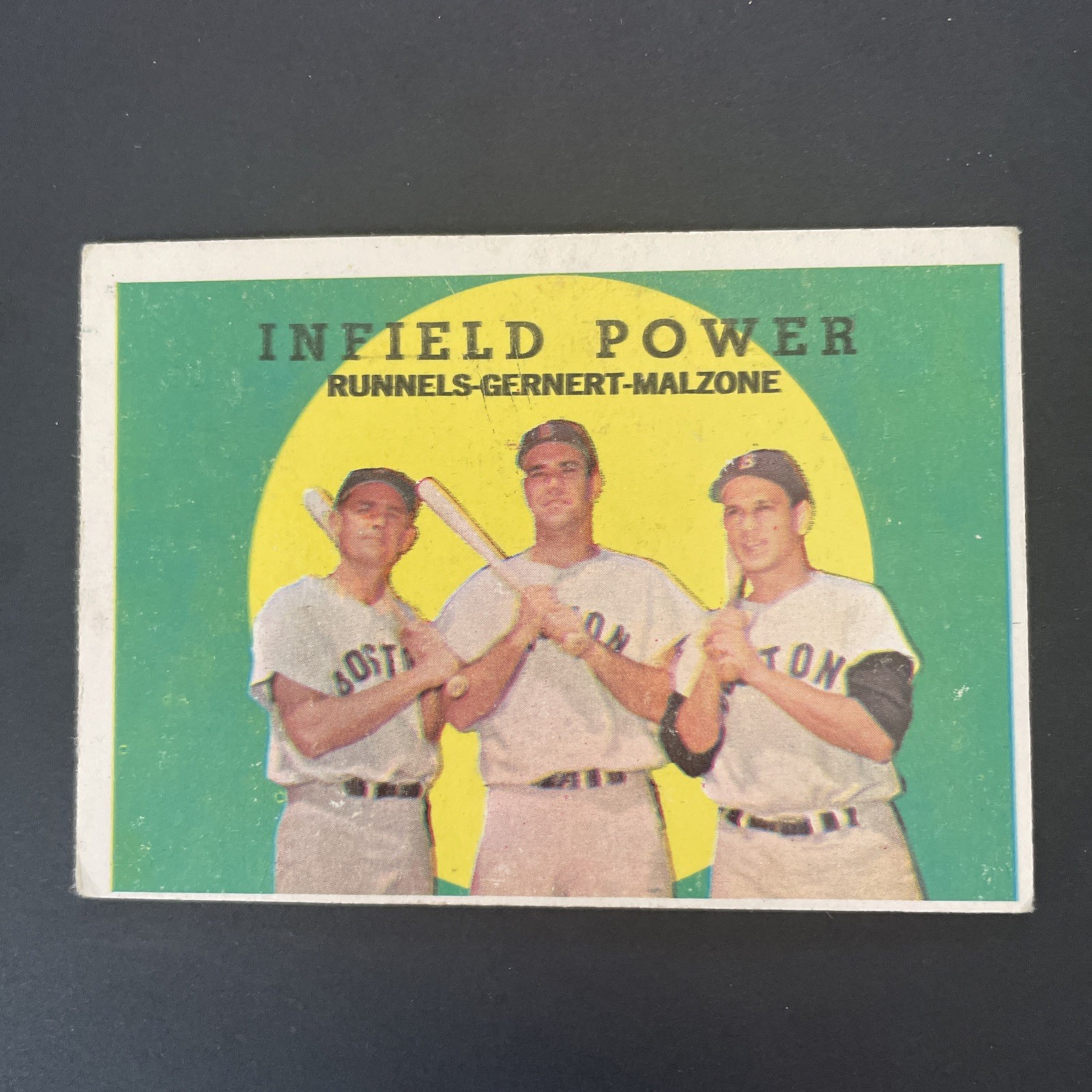1959 Topps – High # Pete Runnels, Frank Malzone, Dick Gernert #519