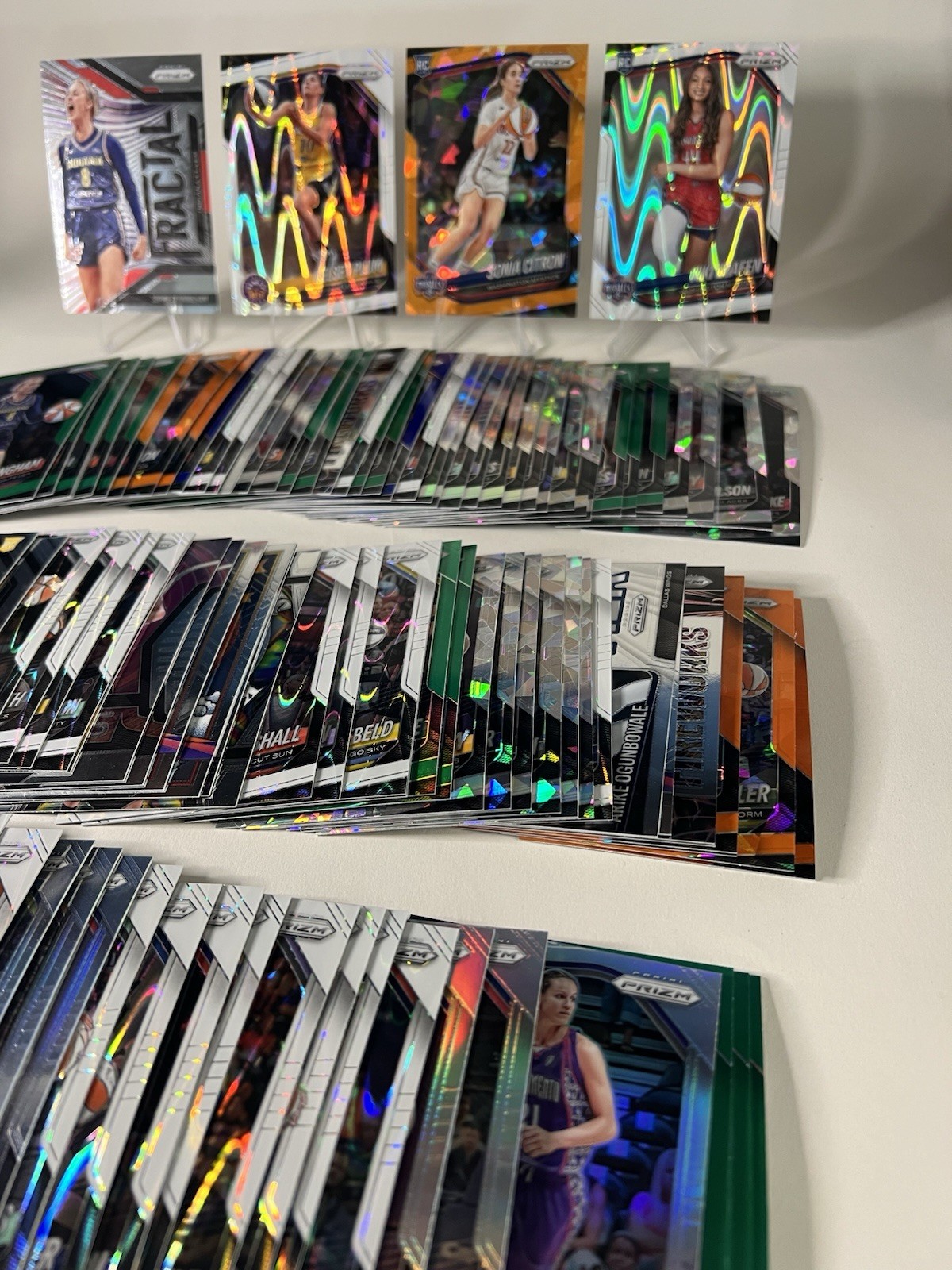 🔥 HUGE 100 Card 2025 WNBA Prizm ALL PARALLEL Mystery Lot NO BASE Inserts RCs