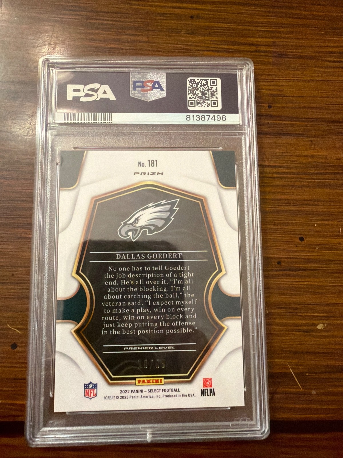 2022 dallas goedert dragon scale prizm