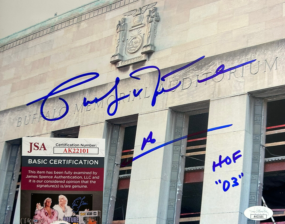 Hof Legend Pat Lafontaine Buffalo Sabres Signed 8×10 Photograph JSA COA AK22100