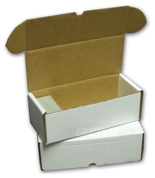 X10 BCW 500 Count Cardboard Storage Boxes For Baseball Sport or Gaming Cards New