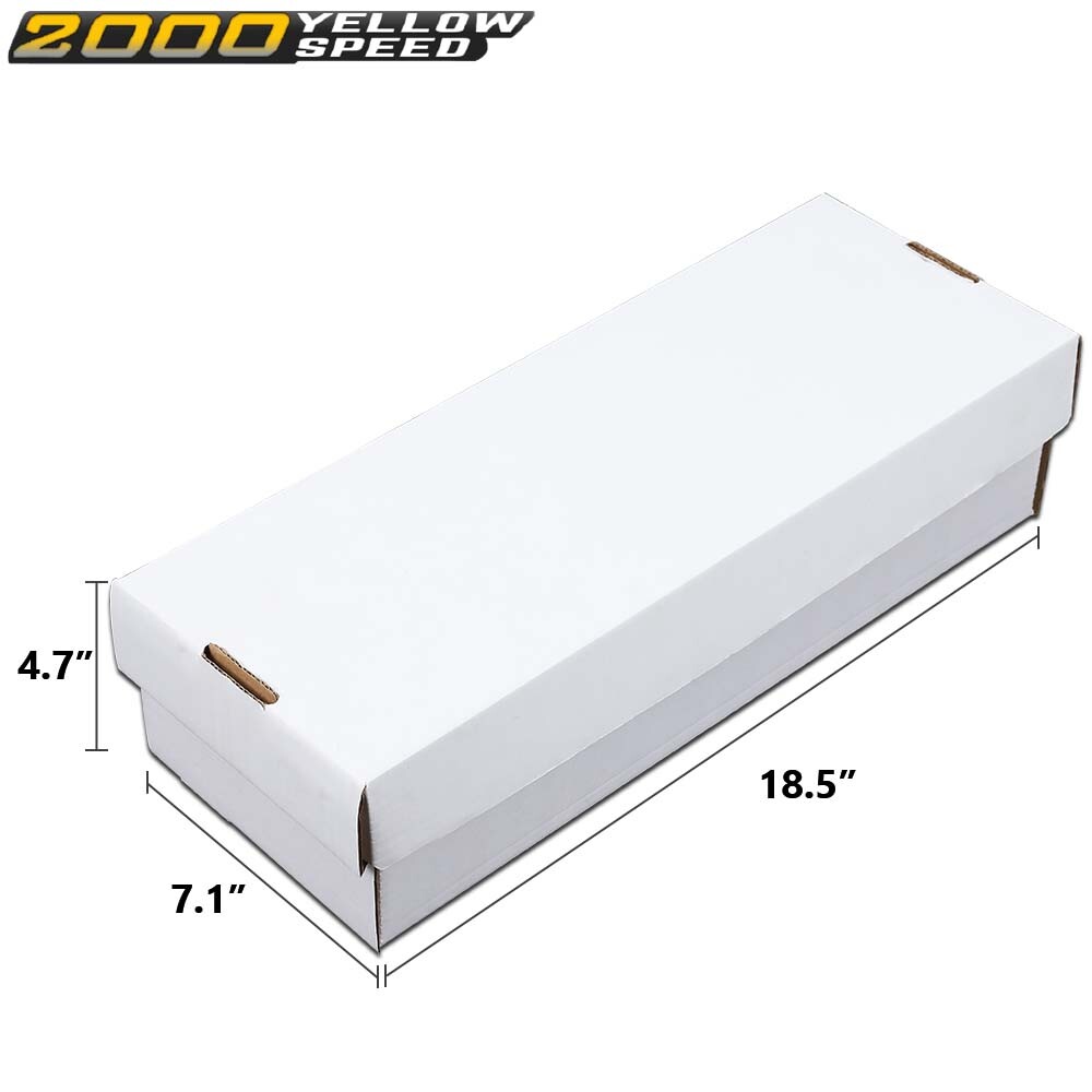 2Row 1600 CT Hold over 300 3×4 Toploads Sports/Trading Card Shoe Storage Box