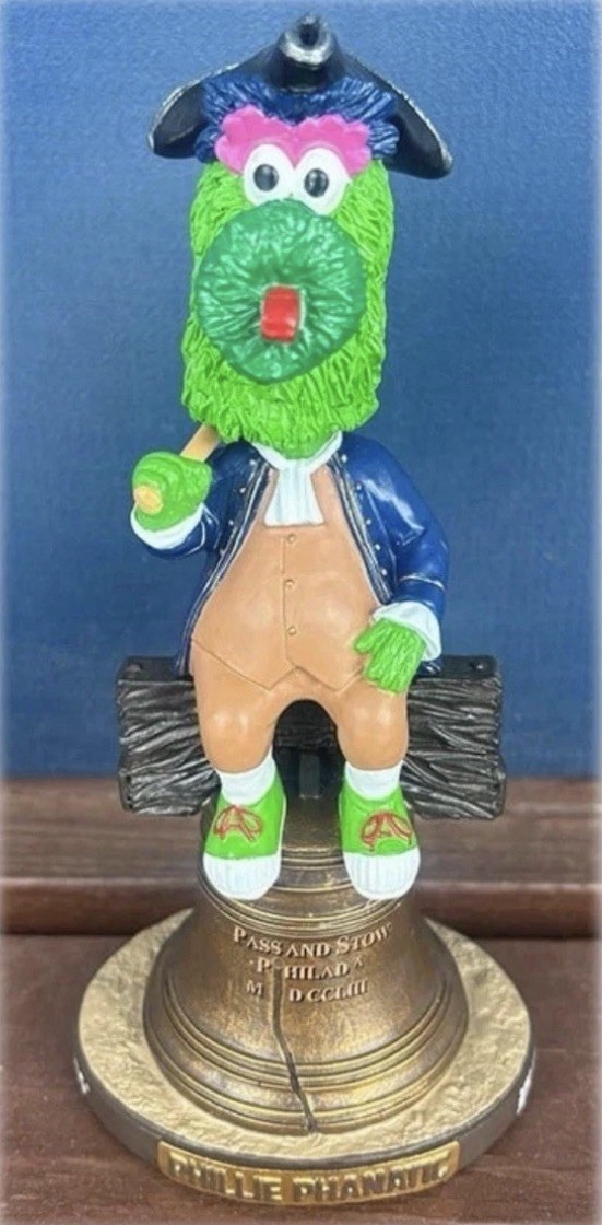 2026 Philadelphia Phillies Phillie Phanatic Colonial Liberty Bell Bobblehead