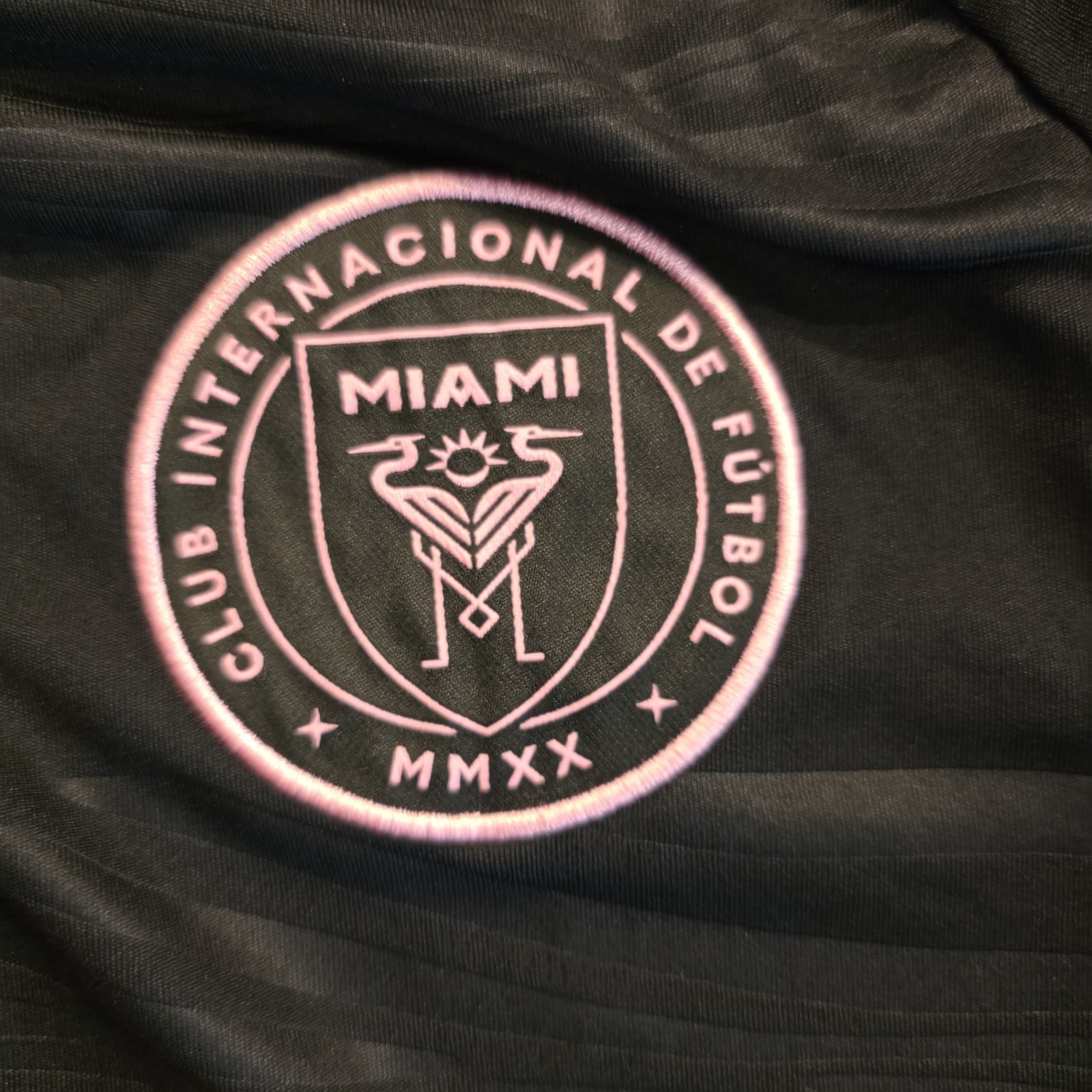 Adidas Inter Miami 2023/2024 Away Jersey Black/Pink #18 Emmanuel Youth L 13-14Y