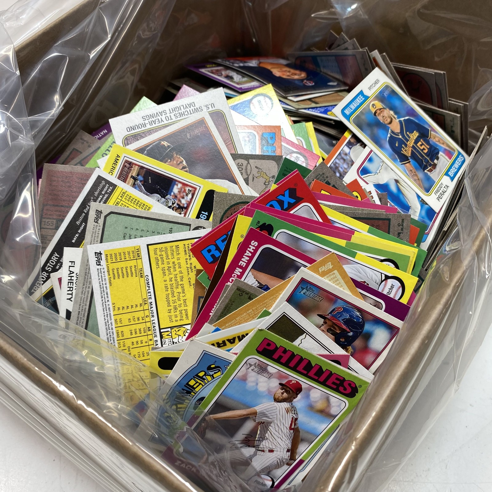 Baseball Card Lot Modern 2020s Topps Heritage Mixed 4.2 Lbs See Photos