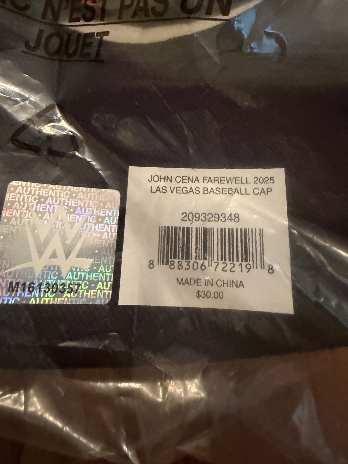 John Cena Final Wrestlemania Hat Las Vegas Farewell Tour The Last Time is Now