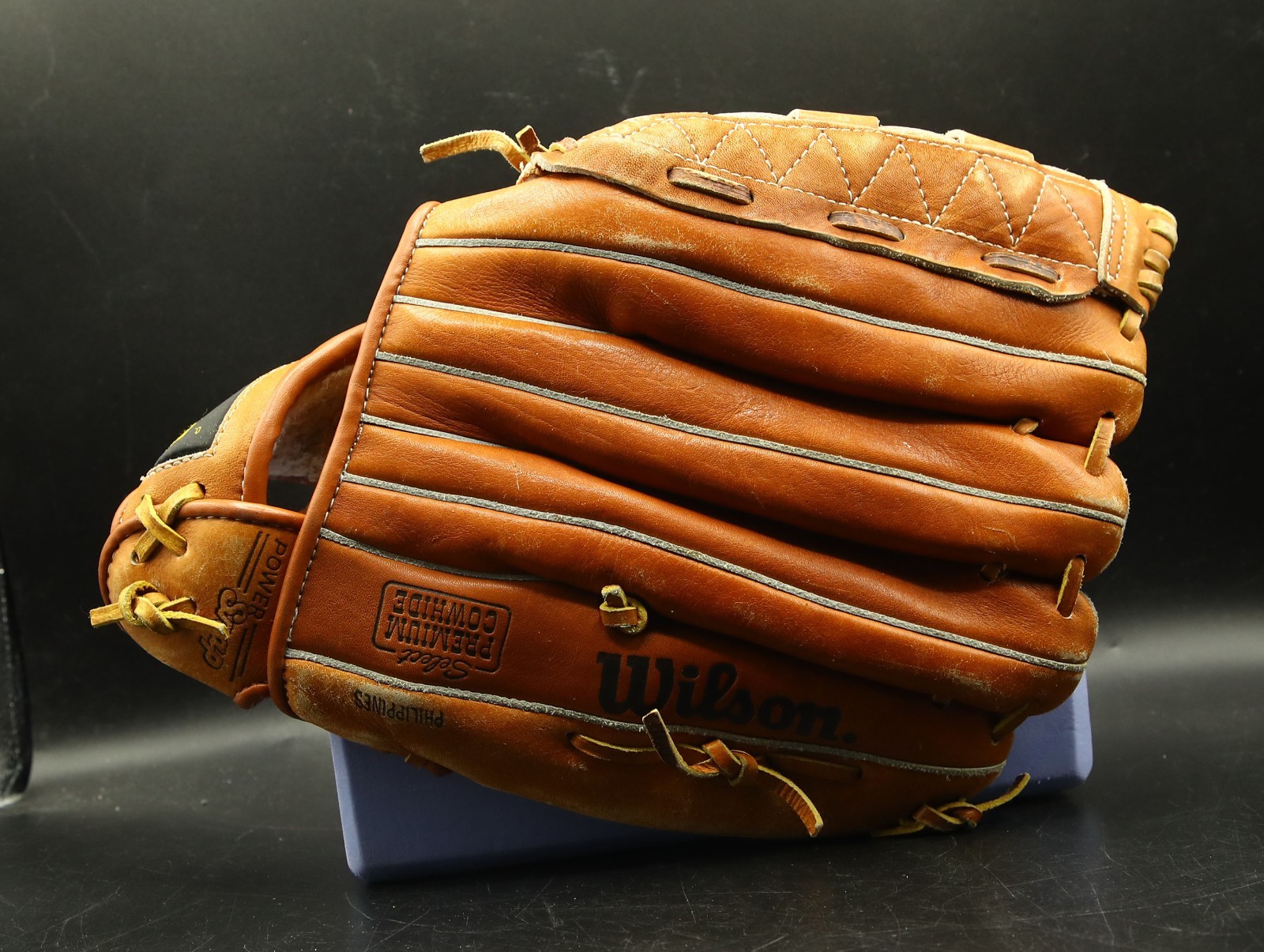 Wilson LHT Softball Glove Optima Gold A9852 13″ Mitt 0S1 Dual Hinge Cowhide