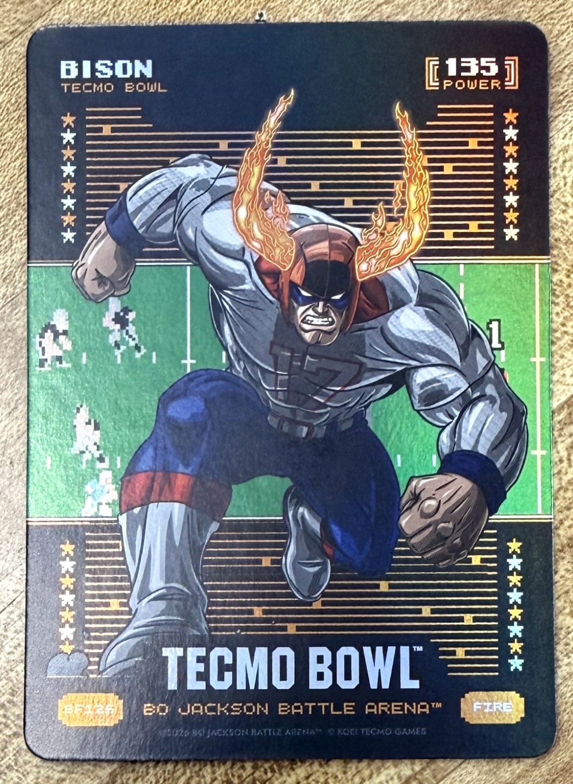 2026 Bo Jackson Battle Arena Tecmo Bowl Josh Allen Bison Battlefoil BF125