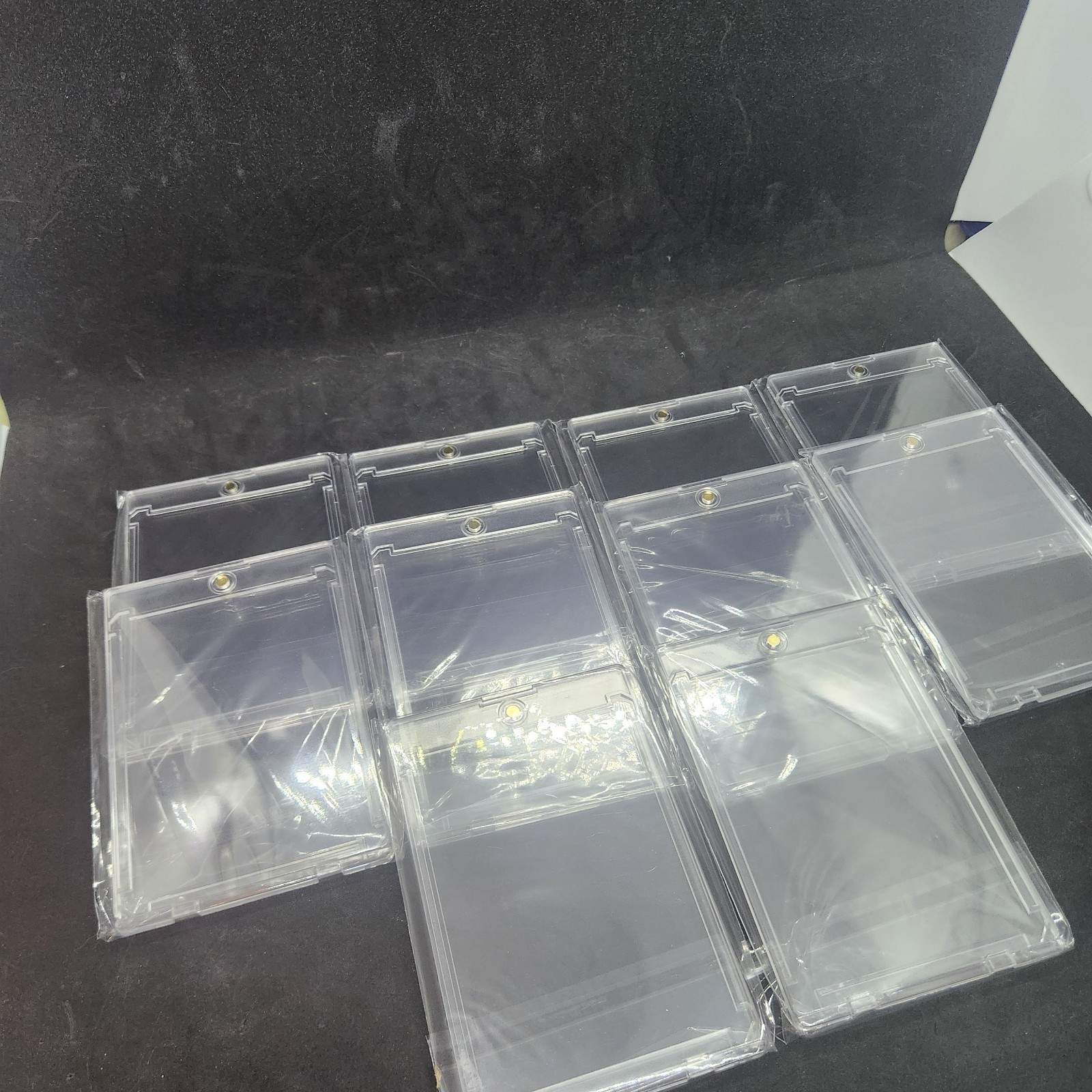 ULTRA THIN MAGNETIC CARD HOLDERS 35pt “ONE TOUCH” – Lot of 10 – FAST SHIPPING