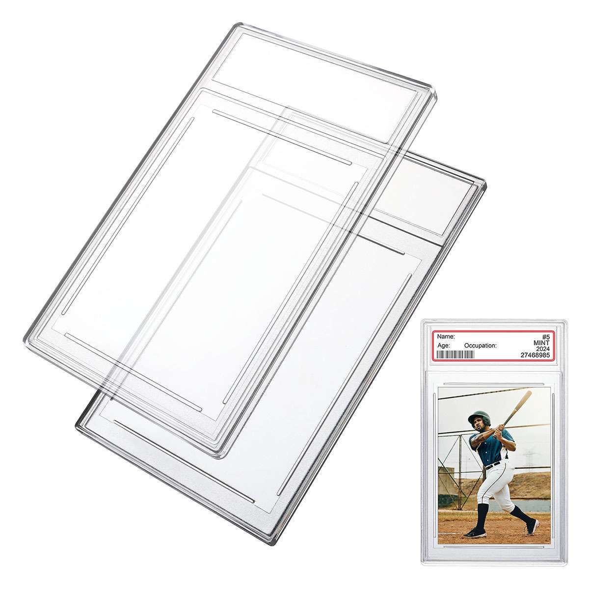 5-20Pcs Empty Graded Card Holder 35PT Slab for Trading Sport Card Protector Case