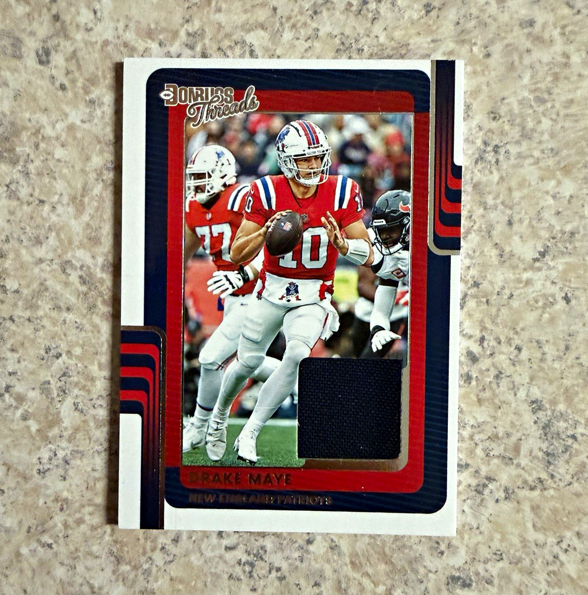 Panini Donruss Threads Drake Maye Rookie Mem Insert #DTH-DME Patriots